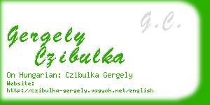 gergely czibulka business card